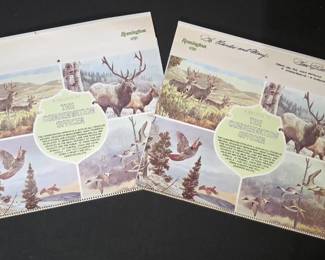 Rare Signed 1979 Remington DuPont Wildlife Calendar Tom Beecham Original