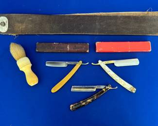 Premium Vintage Barber Lot Dubl Duck, Solingen, and Professional Accessories