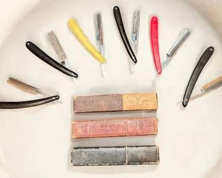 Vintage Straight Razors Boker, Red Imp, and Erik Anton Berg