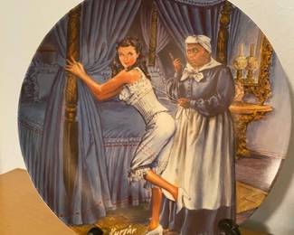 Edwin M. Knowles Fine China Plate Collection, "Mammy Lacing Scarlett" - Gone With the Wind MGM Collection by Raymond Kursar