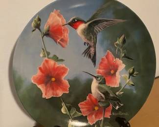 Edwin M. Knowles Fine China Plate Collection, "Birds" Encyclopedia Britannica Series by Kevin Daniel Plates