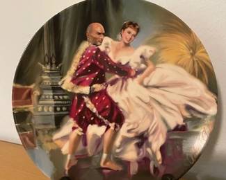 Edwin M. Knowles Fine China Plate Collection, "Shall We Dance" - King & I Series by the Estate of Rogers & Hammerstein Commemorating their Contribution to American Musical Theater, by Artist William Chambers
