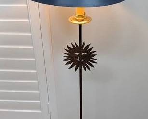 Crescent Moon & Stars Floor Lamp - Vintage, Whimsical