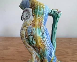 Majolica Owl Pitcher, St. Clement