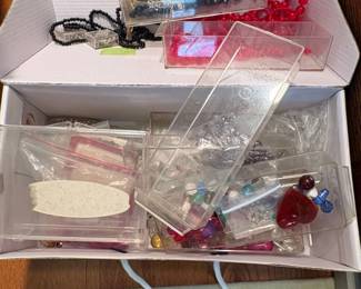 Assorted Craft Beads and Jewelry Making Supplies
