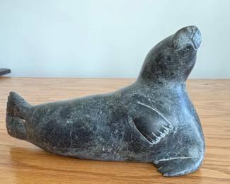 Inuit Stone Carving of a Seal