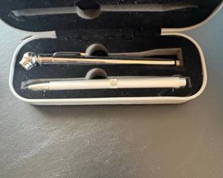 SilverTone Pen and Stylus Set in Case