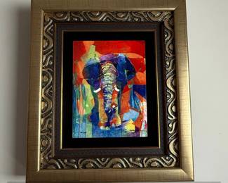 Abstract Elephant Limited Edition Print by Yuval Wolfson