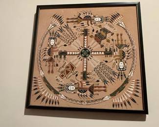 Navajo Sandpainting Whirling Log Motif