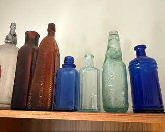 Collection of Antique Phillips Milk of Magnesia Bottles