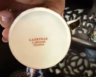 Lazerays Limoges France Coffee Cup and Saucer Set second image