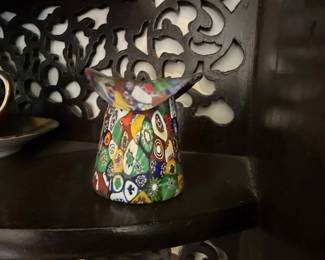 Murano Millefiori Glass Pitcher