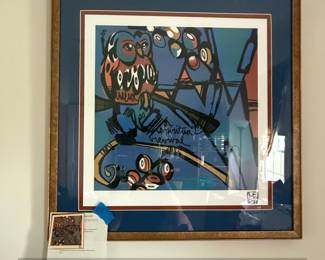 A Spiritual Revival Serigraph by Lebo David Le Batard