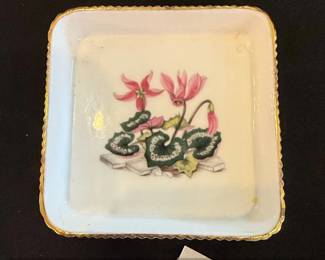 Royal Worcester Fine Bone China Trinket Dish with Floral Motif third image
