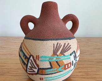 Southwestern Style Ceramic Wedding Vase