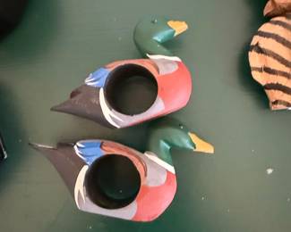 Mallard Duck Napkin Rings Set of