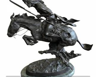 The Cheyenne Bronze Sculpture After Frederic Remington