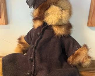 Vintage Boyds Bears Meredith K. Pattington Plush Bear with Brooch and Bow