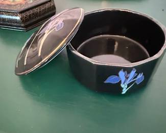 Blue Sky Japan Blue Iris Decorative Box second image