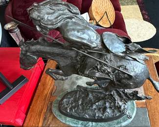 The Cheyenne Bronze Sculpture After Frederic Remington third image
