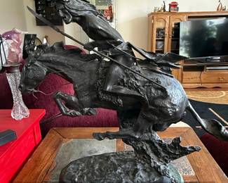 The Cheyenne Bronze Sculpture After Frederic Remington fifth image
