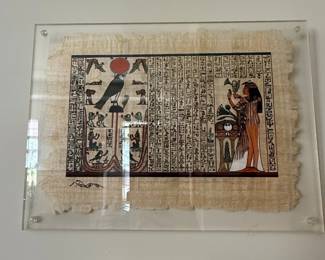 Egyptian Papyrus Painting