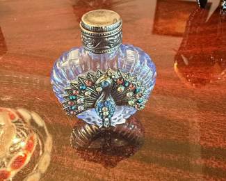 Peacock Perfume Bottle