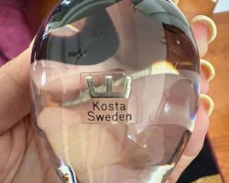 Kosta Boda Art Glass Paperweight second image