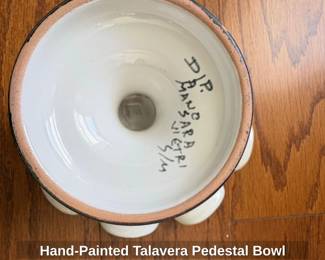 HandPainted Talavera Pedestal Bowl third image