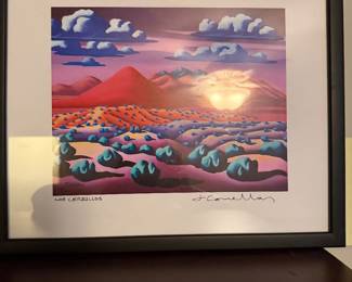 $150- Los Cerrillos by Joseph Comellas- 13 inches tall, 15 inches wide