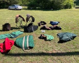 Horse saddles and bags