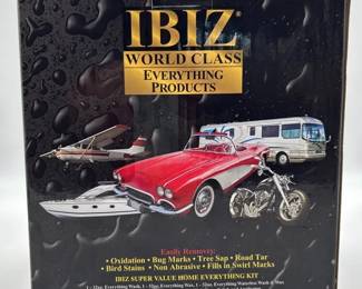 Box Of Ibiz Vehicle Cleaning Products unused