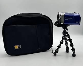 Panasonic SDR550 Video Camera With Stand, Case And Accessories
