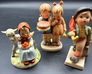 Vintage Goebel Hummel Germany Children  Goat Figurine Lot