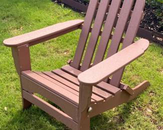 Outdoor Durable Adirondack Chair Brown