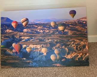 Large Canvas Hot Air Balloon Print
