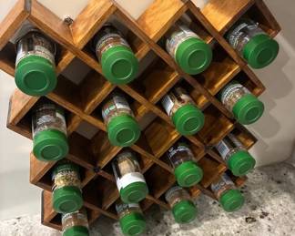 Spice Rack Wood