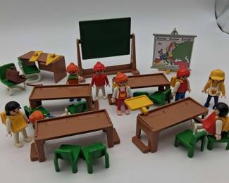 Vintage Playmobil Classroom Playset