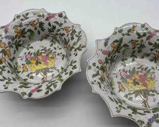 2 Floral Ornate Bowls