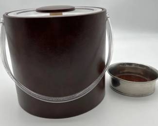 Vintage Ice Bucket and Coaster