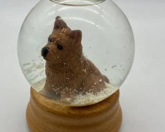 Snow Globe Dog Signed Michael Park