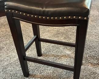 Counter Height Stool Leather Cushion
