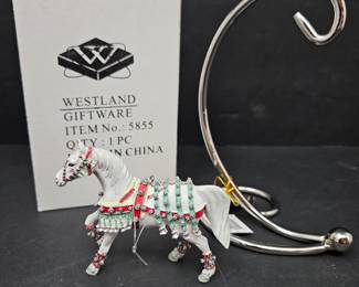 Silver Bells Ornament w/ NIB Hanging Figurine Holder & Tags