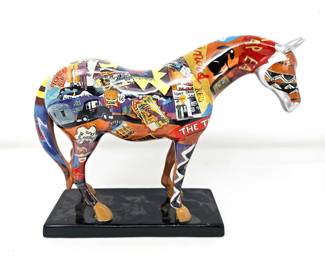 Trail of Painted Ponies “Route 66 Horse” 1E/4723 Ceramic Figurine w/ Box - Retired