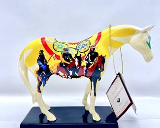 Painted Ponies "Unity" horse figurine- #1468 - Retired 2004- by Georges Monfils. - Ceramic
