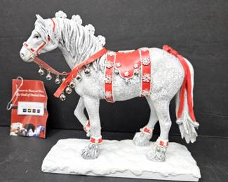 Trail of Painted Ponies Retired 12307 Dashing Through the Snow Figurine 1E/1355 w/ Original Box - repair needed