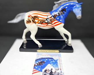 Trail of Painted Ponies Festival of Champions Item No. 4021361 1E/1810 Retired Ceramic Horse w/ Box & Story Card