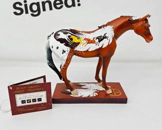 Signed Trail of Painted Ponies #11254 High Desert Horse Feathers 1E/2518 - Retired
