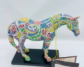  Retired Trail of Painted Ponies “Caballo Brillante” #1456 Resin Figurine w/ Tag - Unmarked