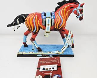  The Trail of Painted Ponies Keeper of the Sacred Fire Item No. 12301 1E/5505 Resin Figurine w/ OG Box